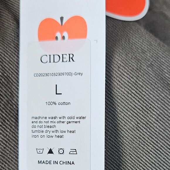 CIDER Grey Denim Romper NWT - Picture 7 of 7